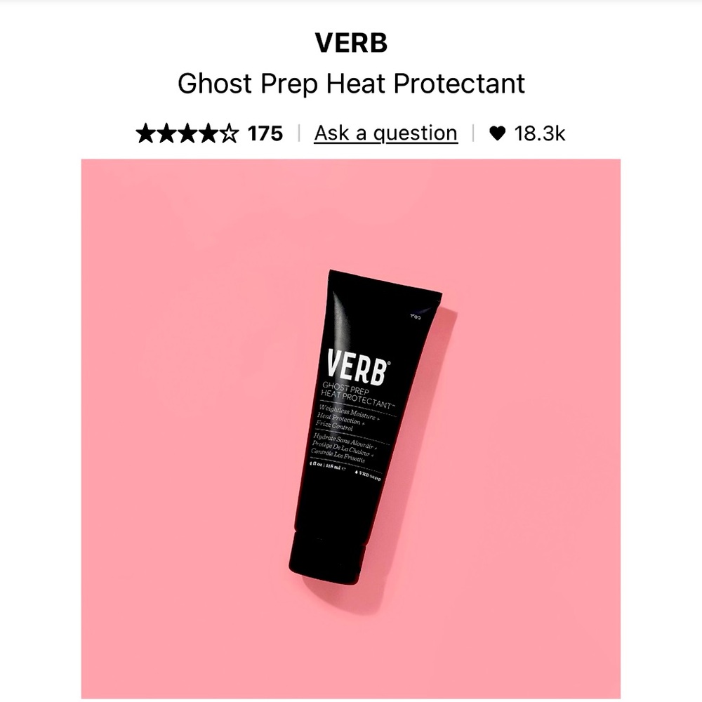 Verb Ghost Prep Heat Protectant
